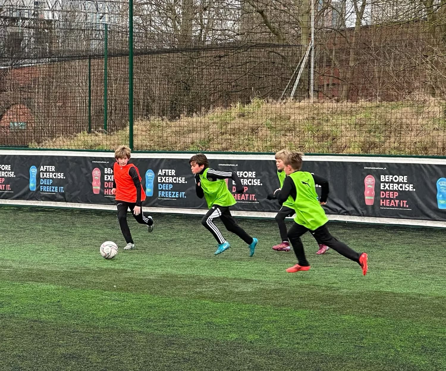 Players on an IPPE soccer tour in England