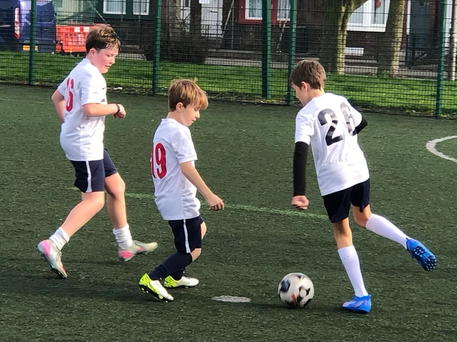 Players on an IPPE soccer tour in the Liverpool environment