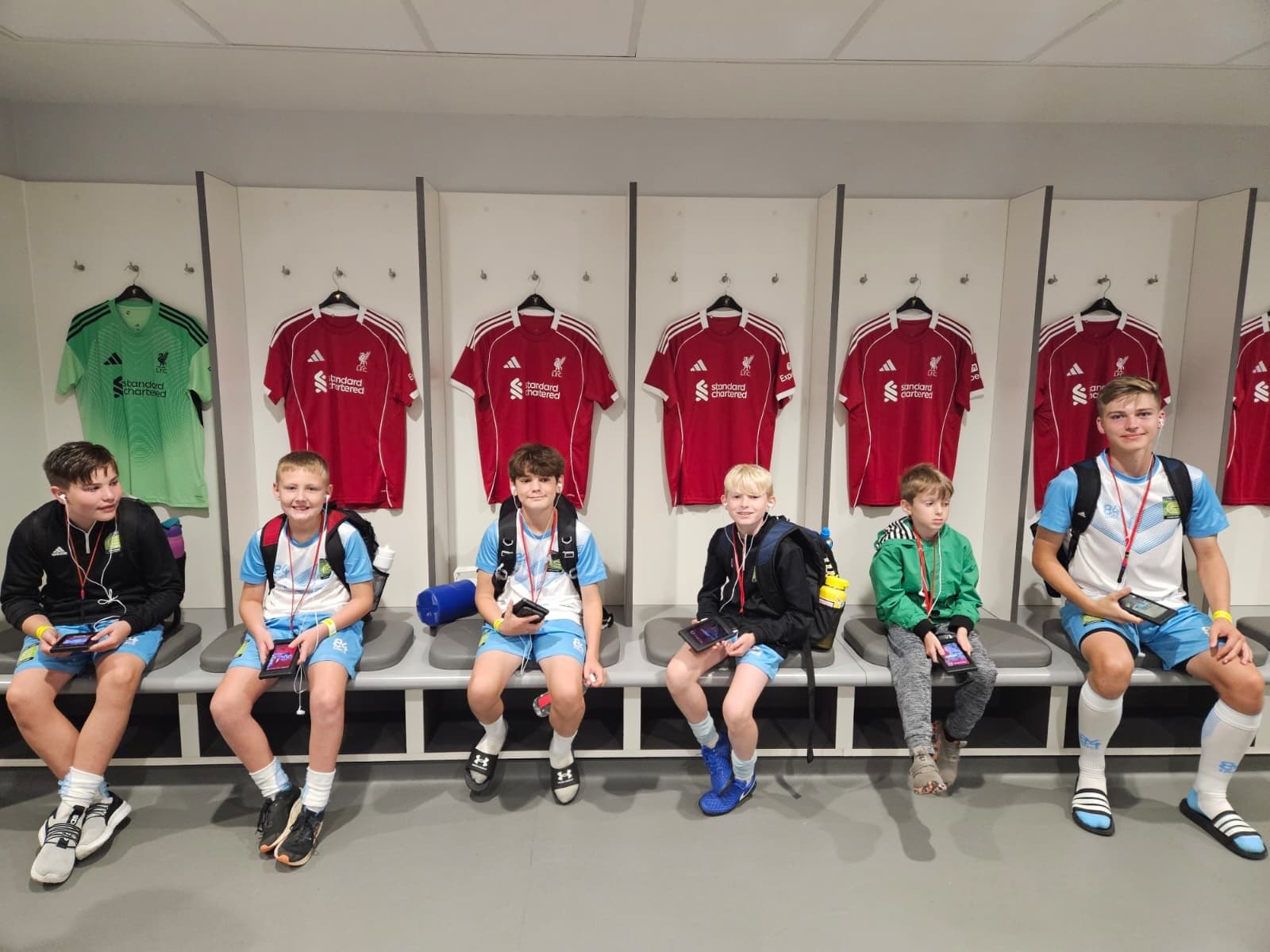 Players on an IPPE soccer tour in the Liverpool environment