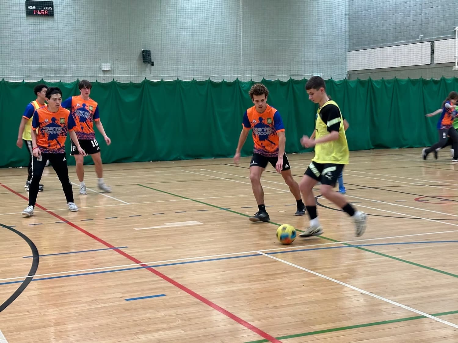 Young players training on an IPPE soccer tour in England